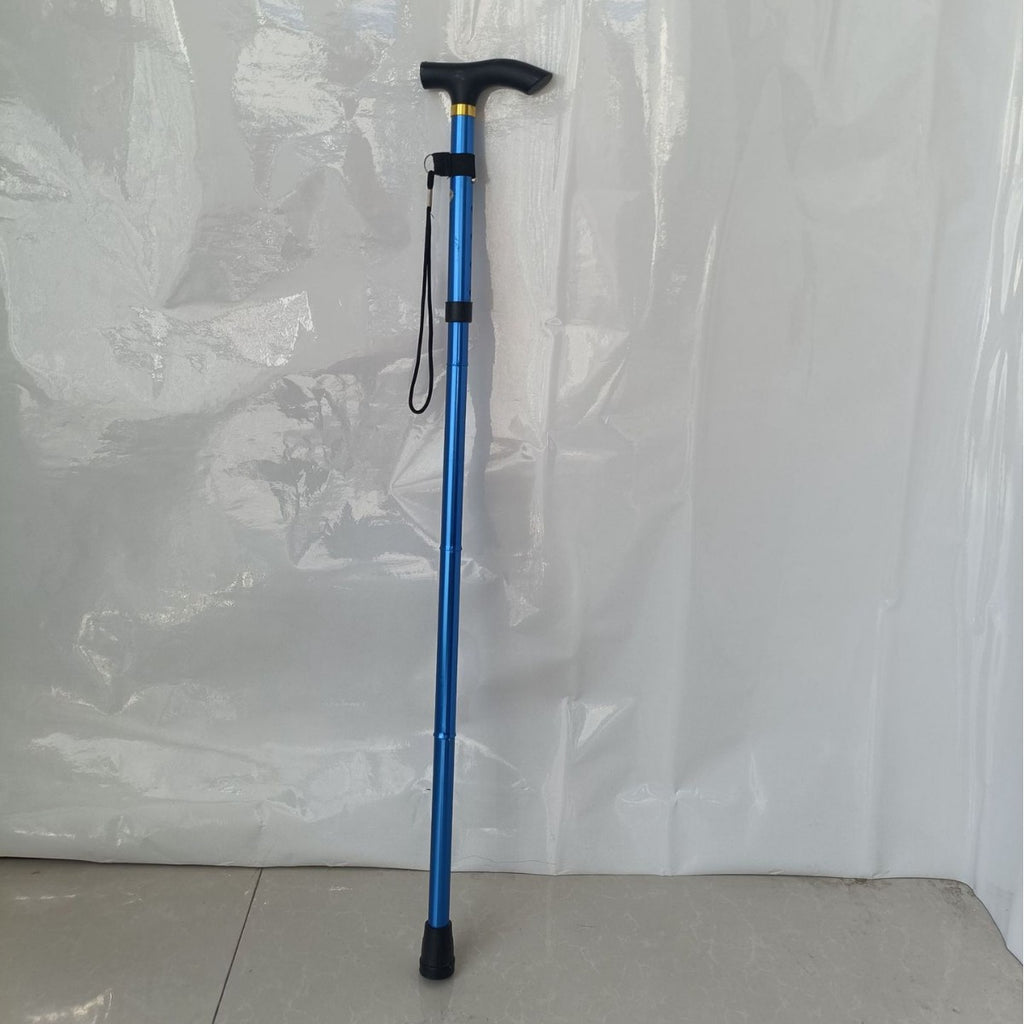 Mountaineering pole Ultra light retractable folding climbing cane crutches cane outdoor equipment aluminum alloy five sections