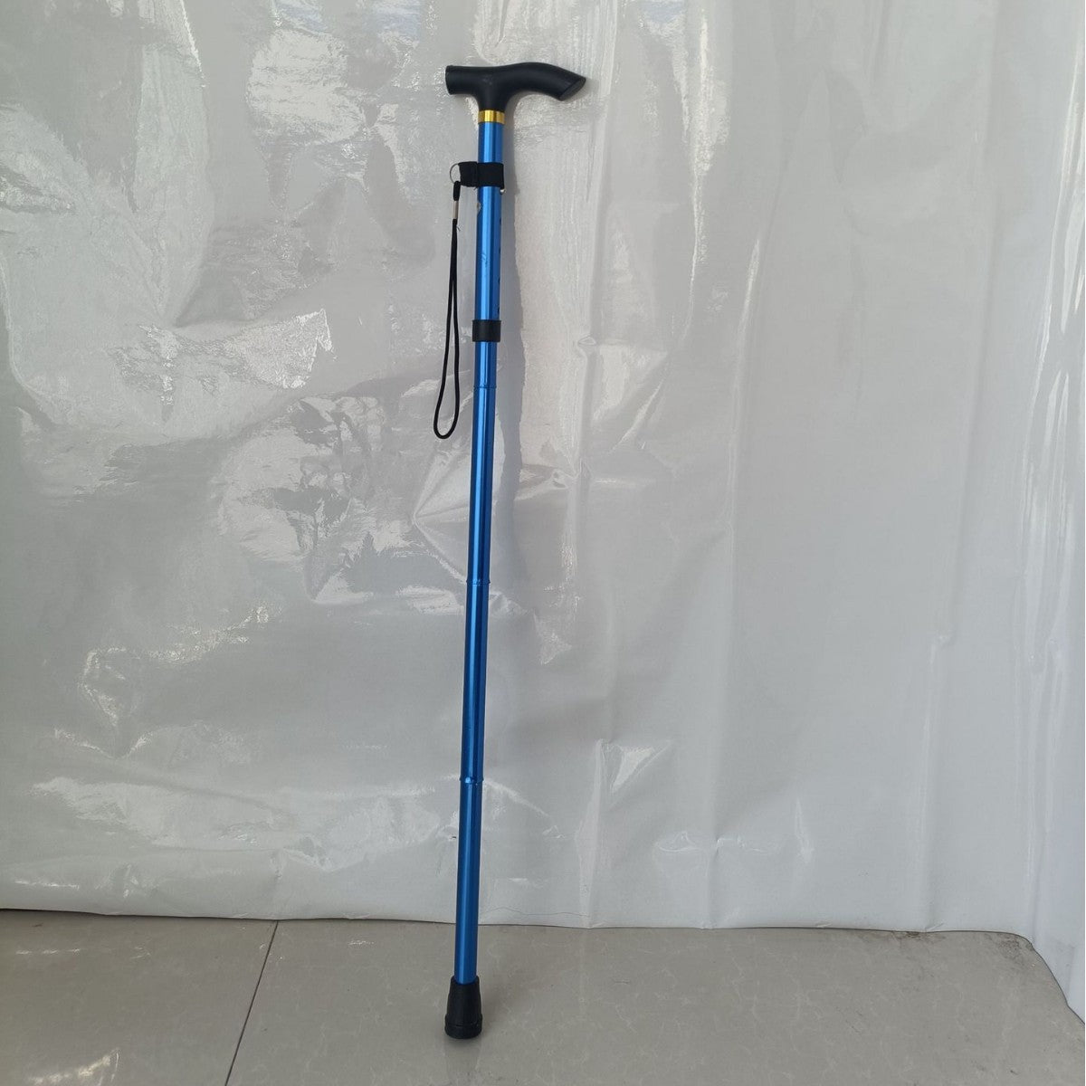 Mountaineering pole Ultra light retractable folding climbing cane crutches cane outdoor equipment aluminum alloy five sections